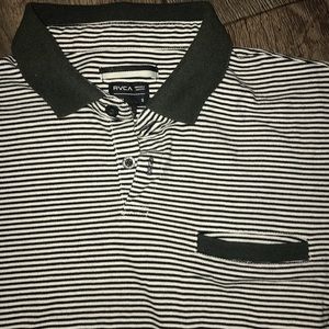 RVCA striped polo